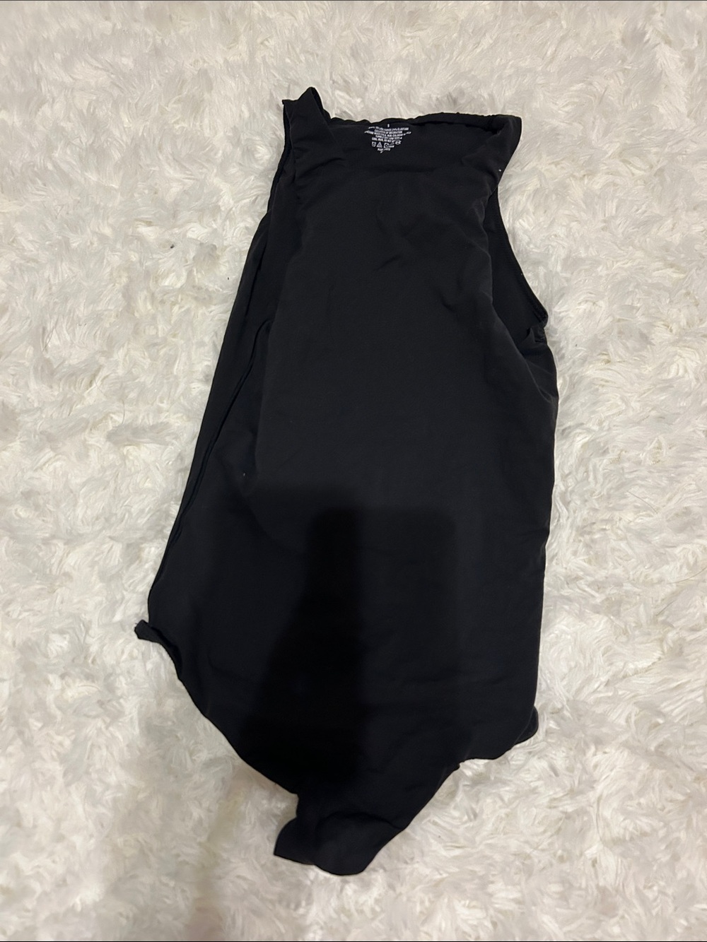 SKIMS Black High-Neck Sleeveless Bodysuit
